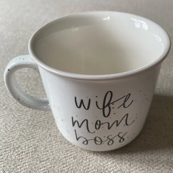 Ceramic Camp Mug “wife mom boss” - Picture 7 of 7